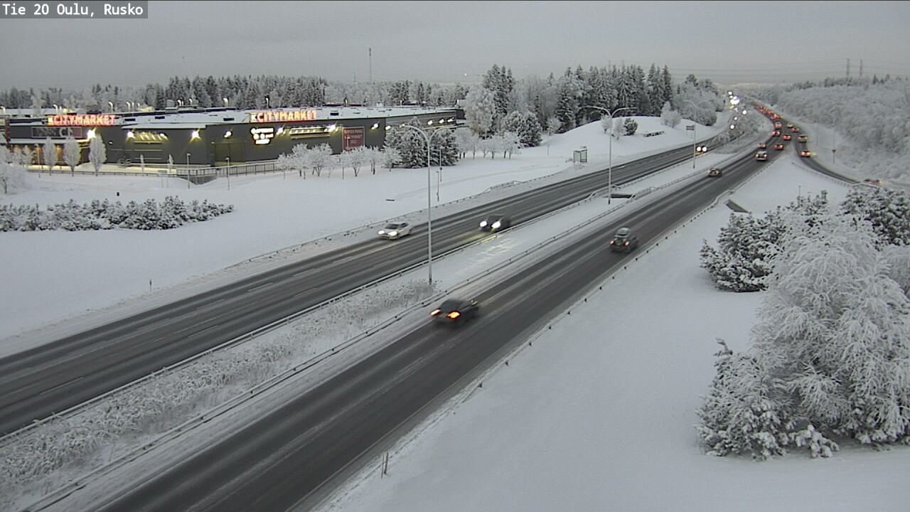 Weather Camera Image Road 20 Oulu, Rusko, Oulu, Pohjois-Pohjanmaa