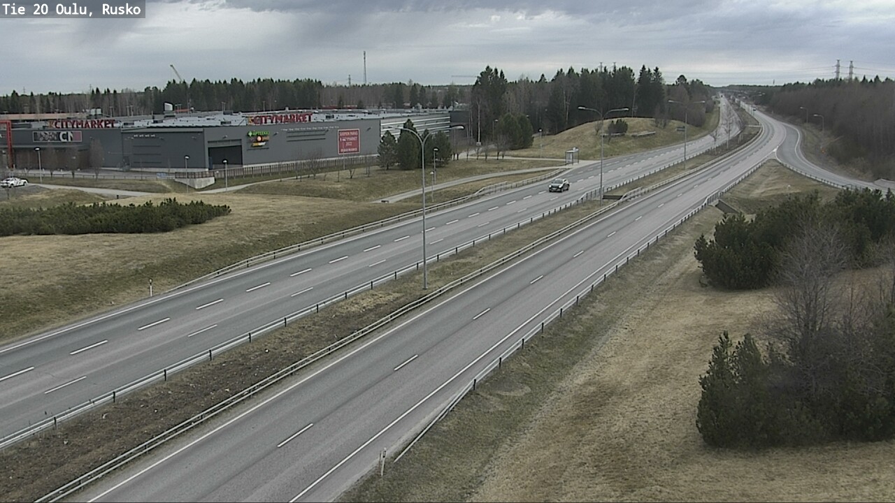 Weather Camera Image Road 20 Oulu, Rusko, Oulu, Pohjois-Pohjanmaa