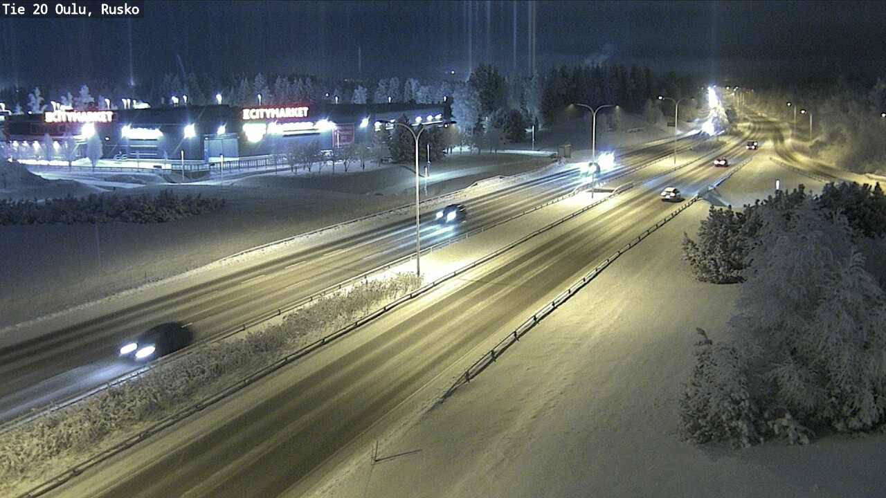 Weather Camera Image Road 20 Oulu, Rusko, Oulu, Pohjois-Pohjanmaa