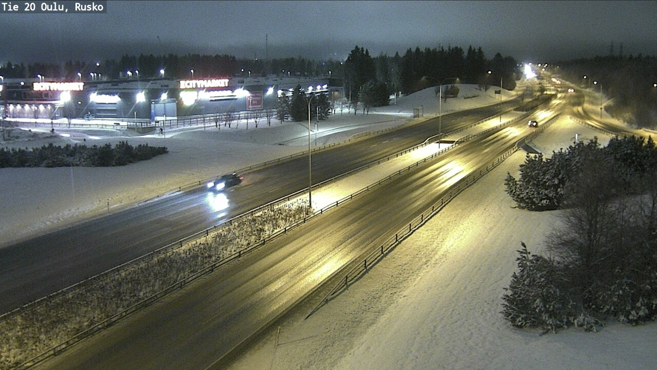 Weather Camera Image Road 20 Oulu, Rusko, Oulu, Pohjois-Pohjanmaa