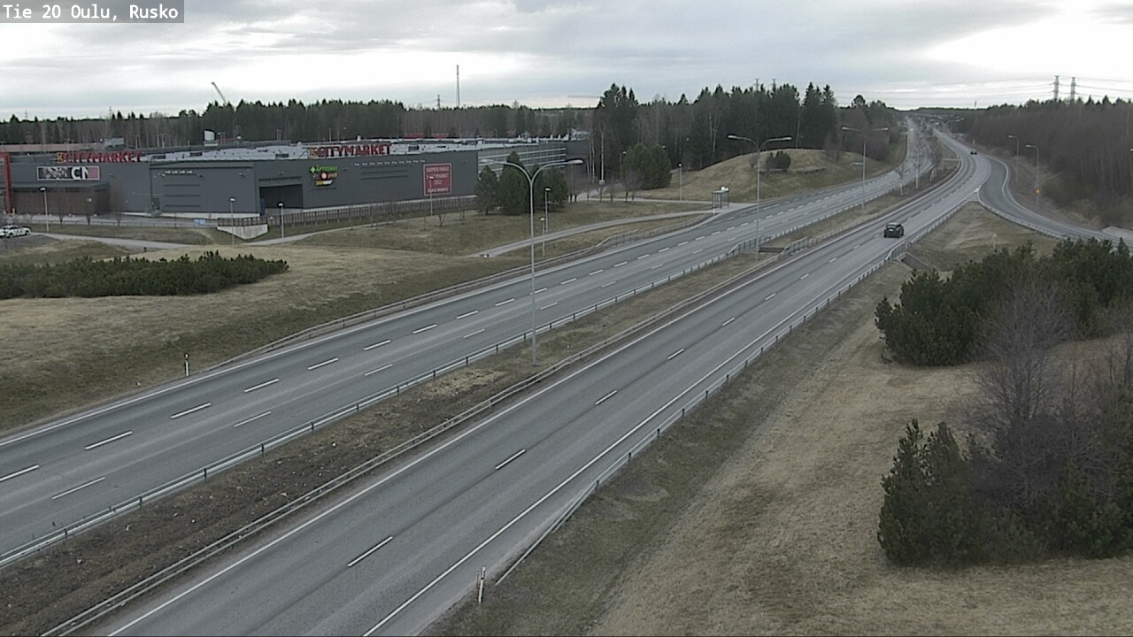 Weather Camera Image Road 20 Oulu, Rusko, Oulu, Pohjois-Pohjanmaa