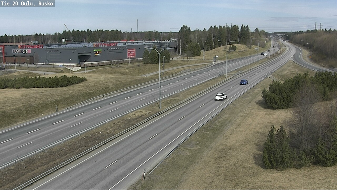 Weather Camera Image Road 20 Oulu, Rusko, Oulu, Pohjois-Pohjanmaa