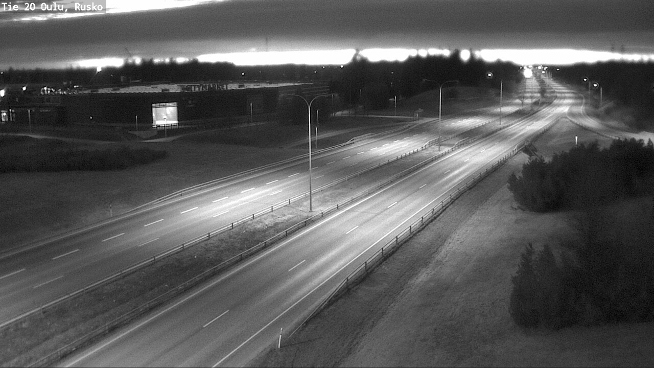 Weather Camera Image Väg 20 Uleåborg, Rusko, Oulu, Pohjois-Pohjanmaa
