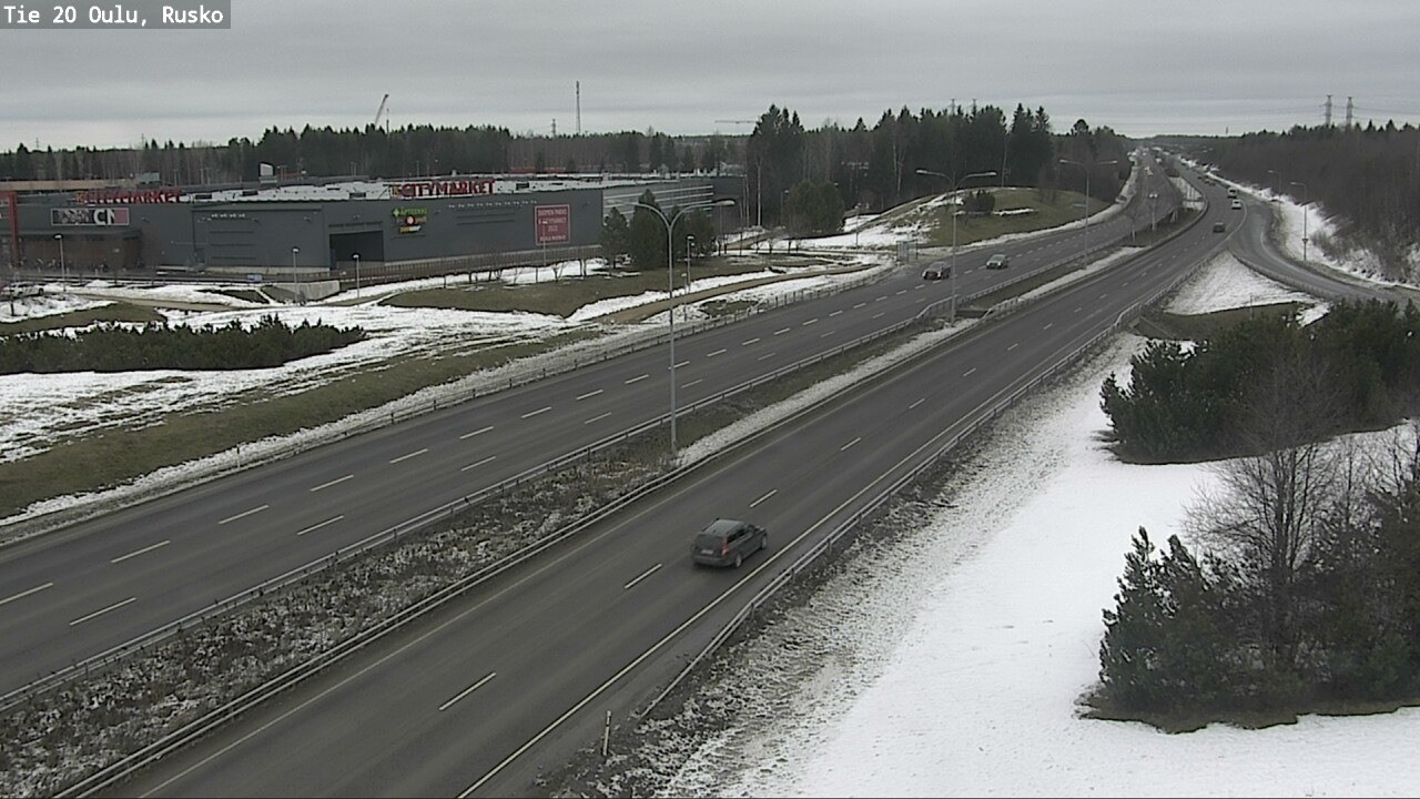 Weather Camera Image Road 20 Oulu, Rusko, Oulu, Pohjois-Pohjanmaa
