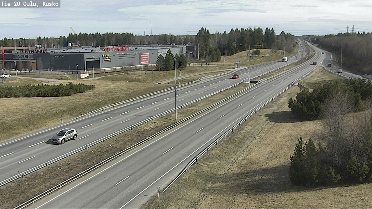 Weather Camera Image Road 20 Oulu, Rusko, Oulu, Pohjois-Pohjanmaa