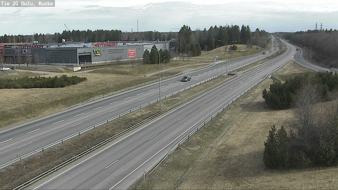 Weather Camera Image Road 20 Oulu, Rusko, Oulu, Pohjois-Pohjanmaa