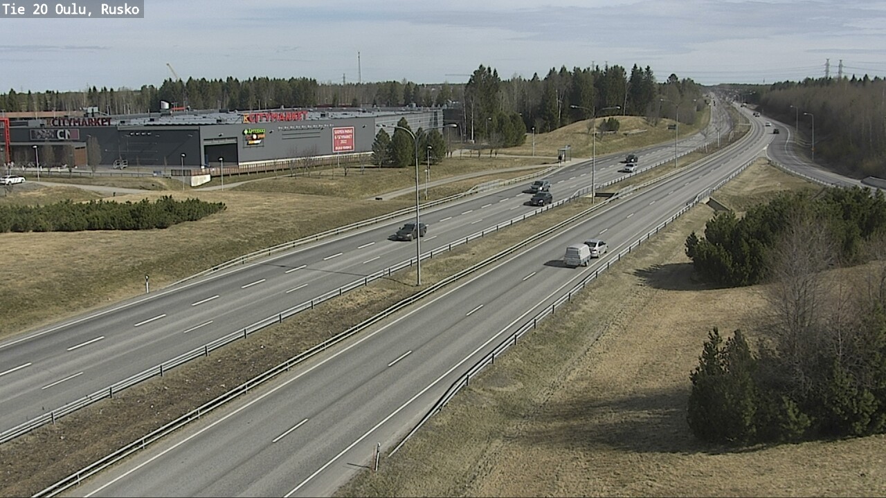 Weather Camera Image Road 20 Oulu, Rusko, Oulu, Pohjois-Pohjanmaa
