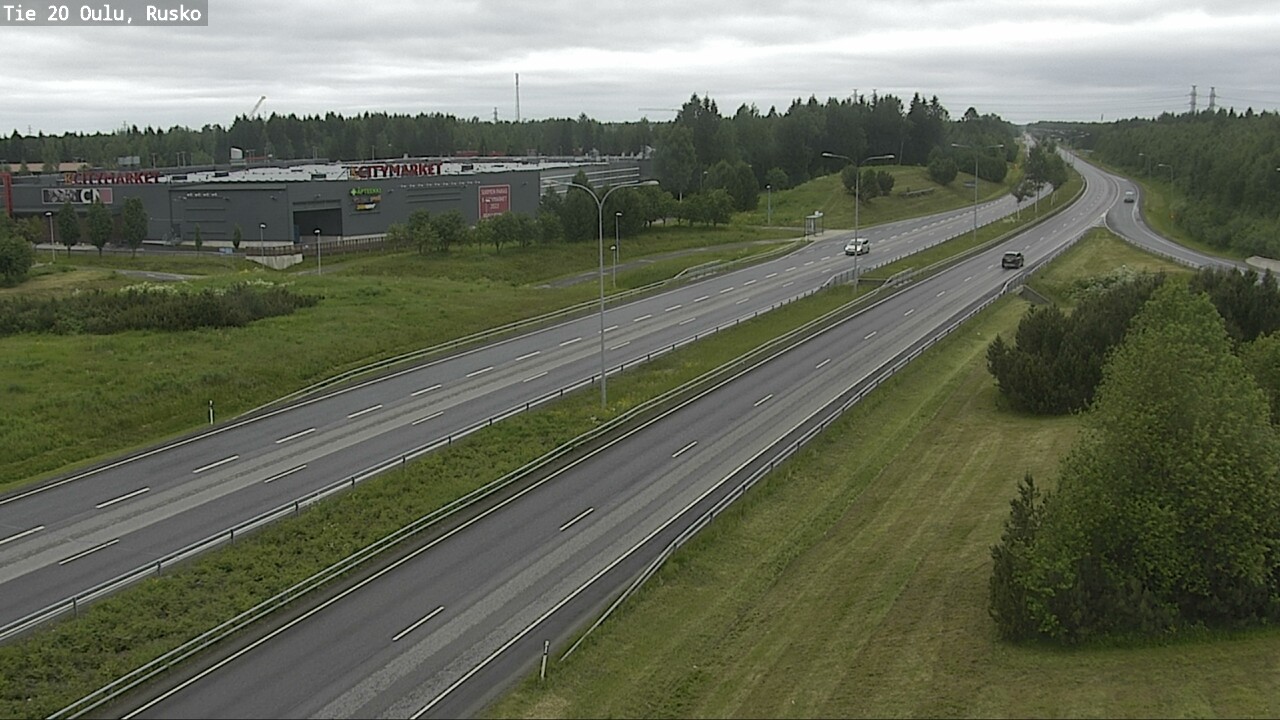 Weather Camera Image Väg 20 Uleåborg, Rusko, Oulu, Pohjois-Pohjanmaa
