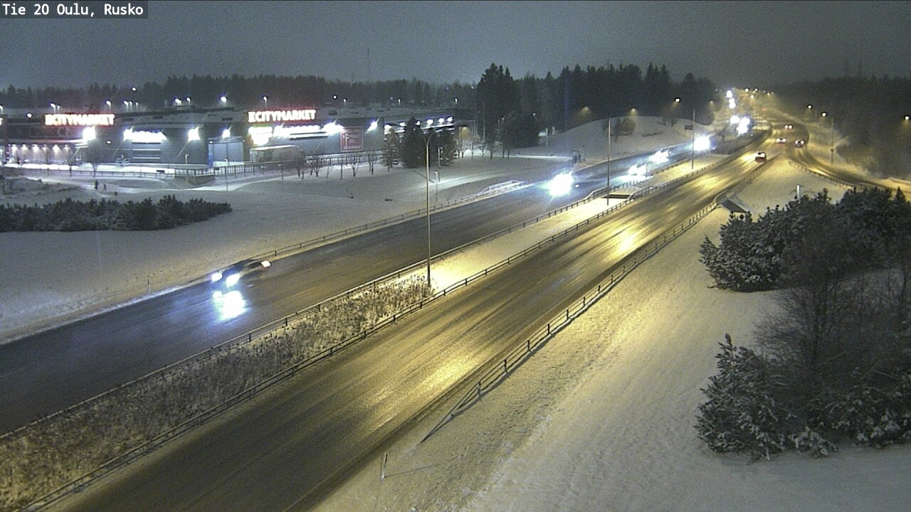 Weather Camera Image Road 20 Oulu, Rusko, Oulu, Pohjois-Pohjanmaa