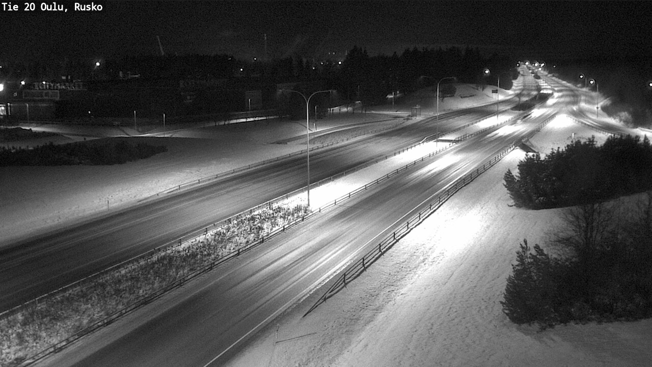 Weather Camera Image Road 20 Oulu, Rusko, Oulu, Pohjois-Pohjanmaa