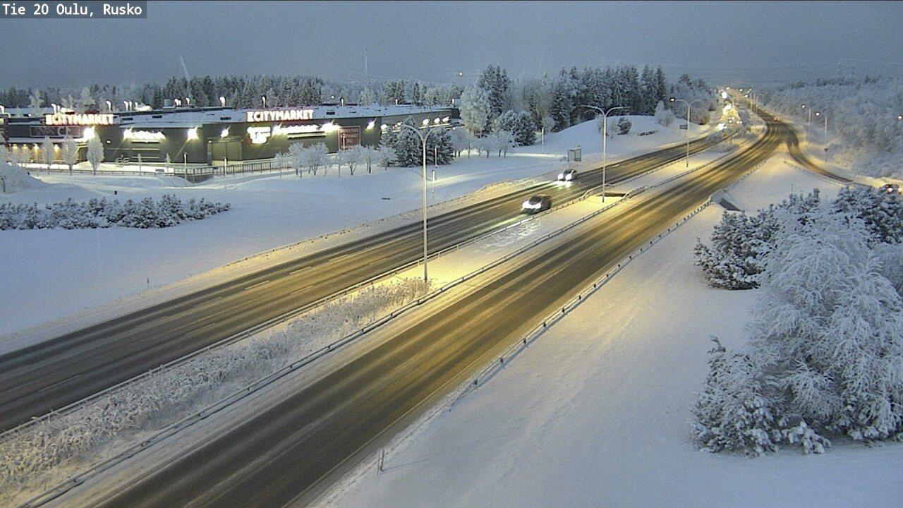 Weather Camera Image Road 20 Oulu, Rusko, Oulu, Pohjois-Pohjanmaa