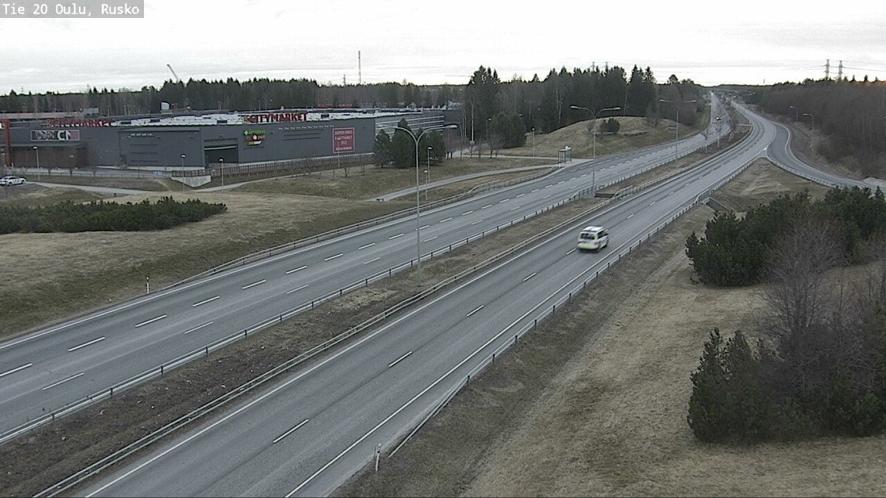 Weather Camera Image Väg 20 Uleåborg, Rusko, Oulu, Pohjois-Pohjanmaa