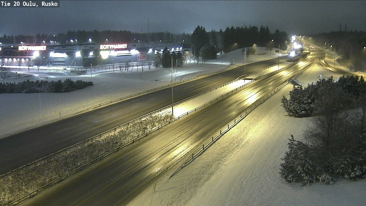 Weather Camera Image Road 20 Oulu, Rusko, Oulu, Pohjois-Pohjanmaa