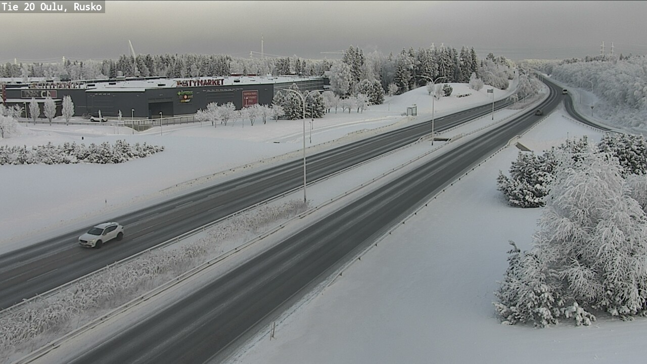 Weather Camera Image Road 20 Oulu, Rusko, Oulu, Pohjois-Pohjanmaa
