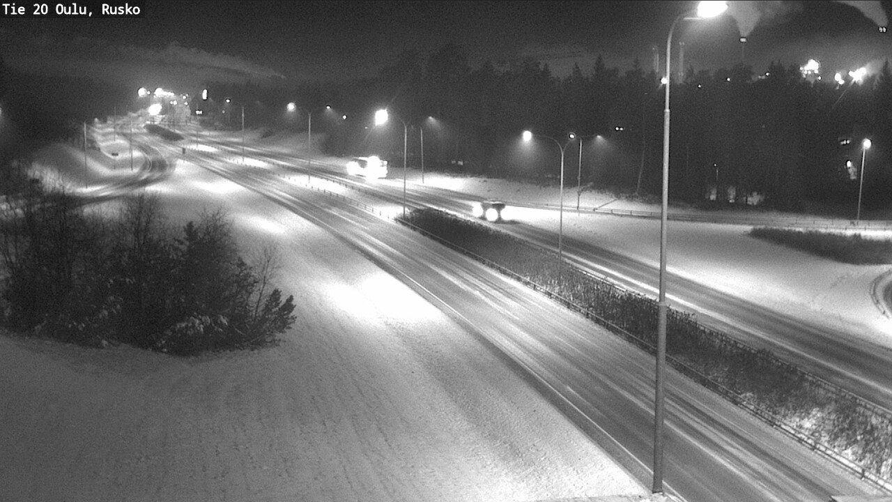 Weather Camera Image Väg 20 Uleåborg, Rusko, Oulu, Pohjois-Pohjanmaa