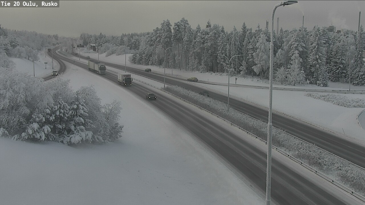 Weather Camera Image Road 20 Oulu, Rusko, Oulu, Pohjois-Pohjanmaa