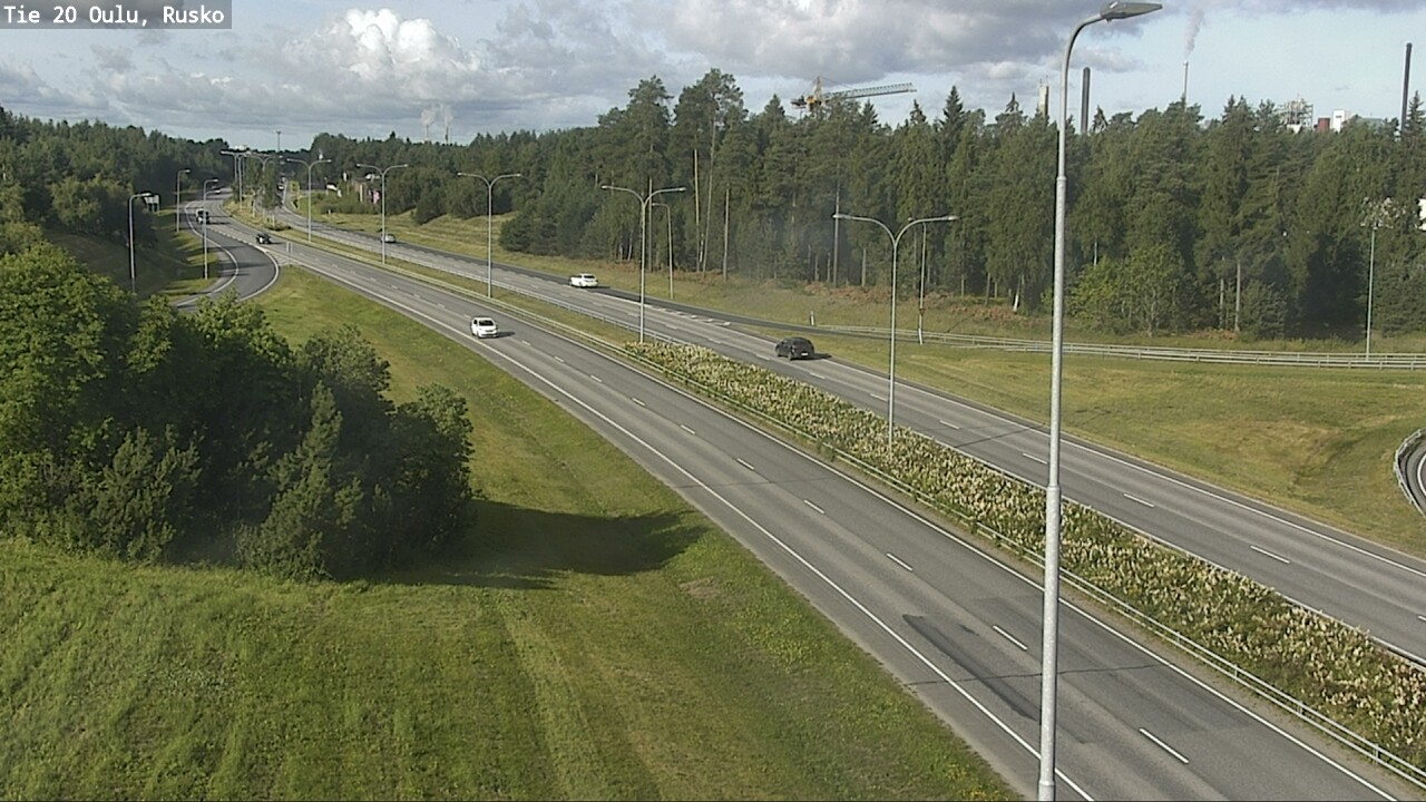 Weather Camera Image Road 20 Oulu, Rusko, Oulu, Pohjois-Pohjanmaa