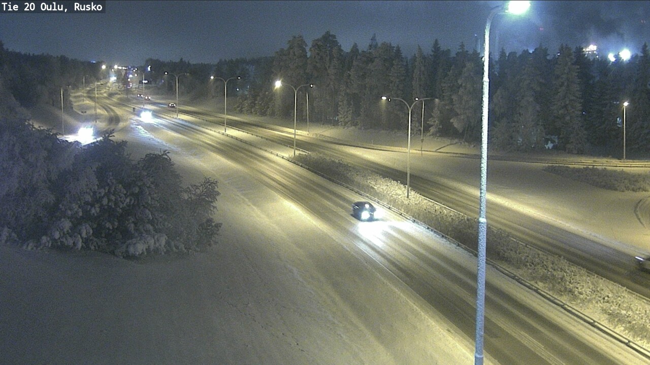 Weather Camera Image Road 20 Oulu, Rusko, Oulu, Pohjois-Pohjanmaa
