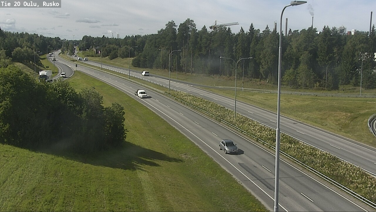 Weather Camera Image Road 20 Oulu, Rusko, Oulu, Pohjois-Pohjanmaa
