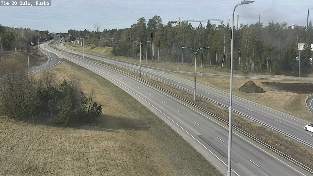 Weather Camera Image Väg 20 Uleåborg, Rusko, Oulu, Pohjois-Pohjanmaa