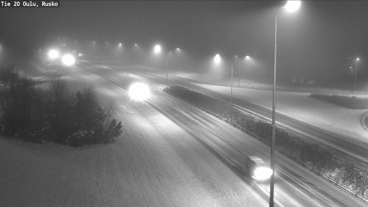 Weather Camera Image Väg 20 Uleåborg, Rusko, Oulu, Pohjois-Pohjanmaa