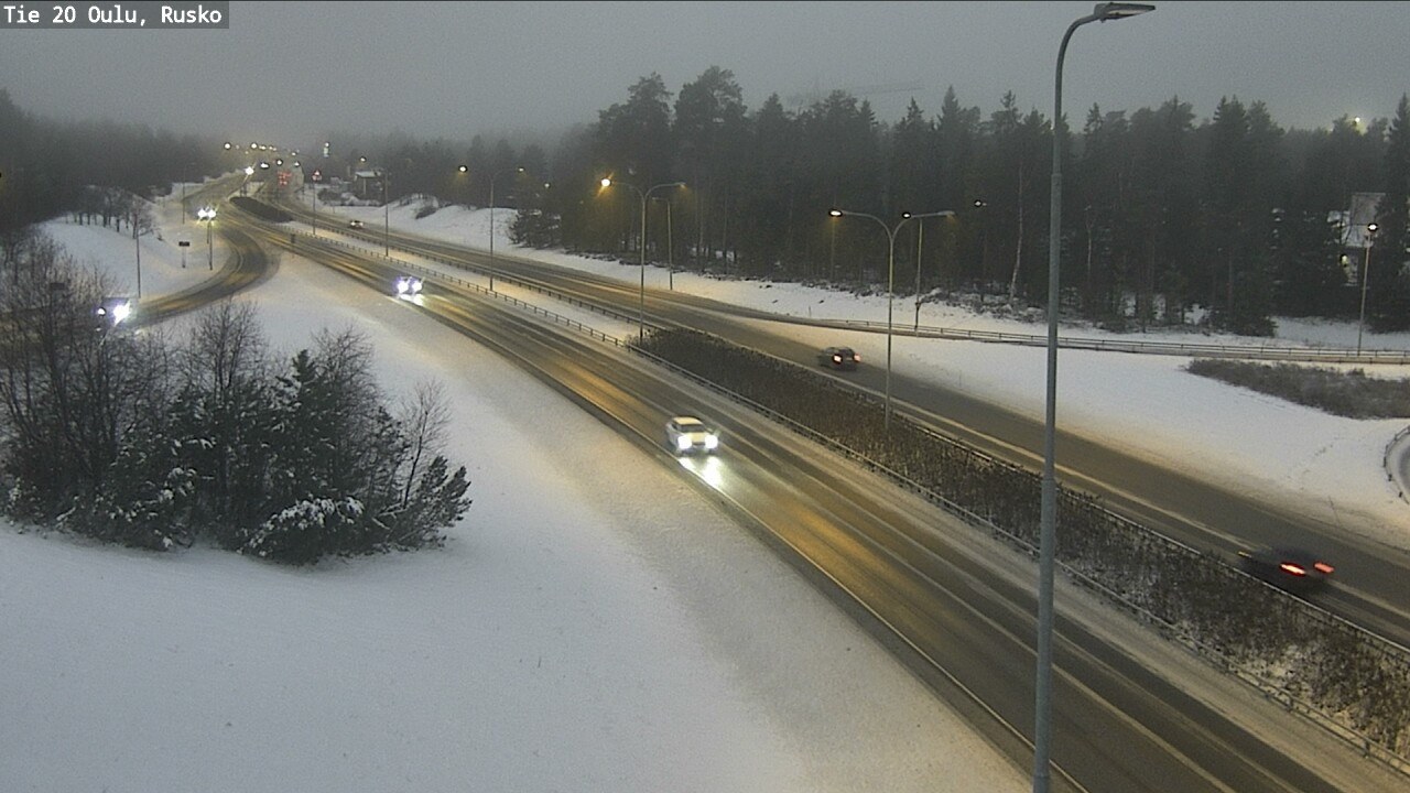 Weather Camera Image Väg 20 Uleåborg, Rusko, Oulu, Pohjois-Pohjanmaa