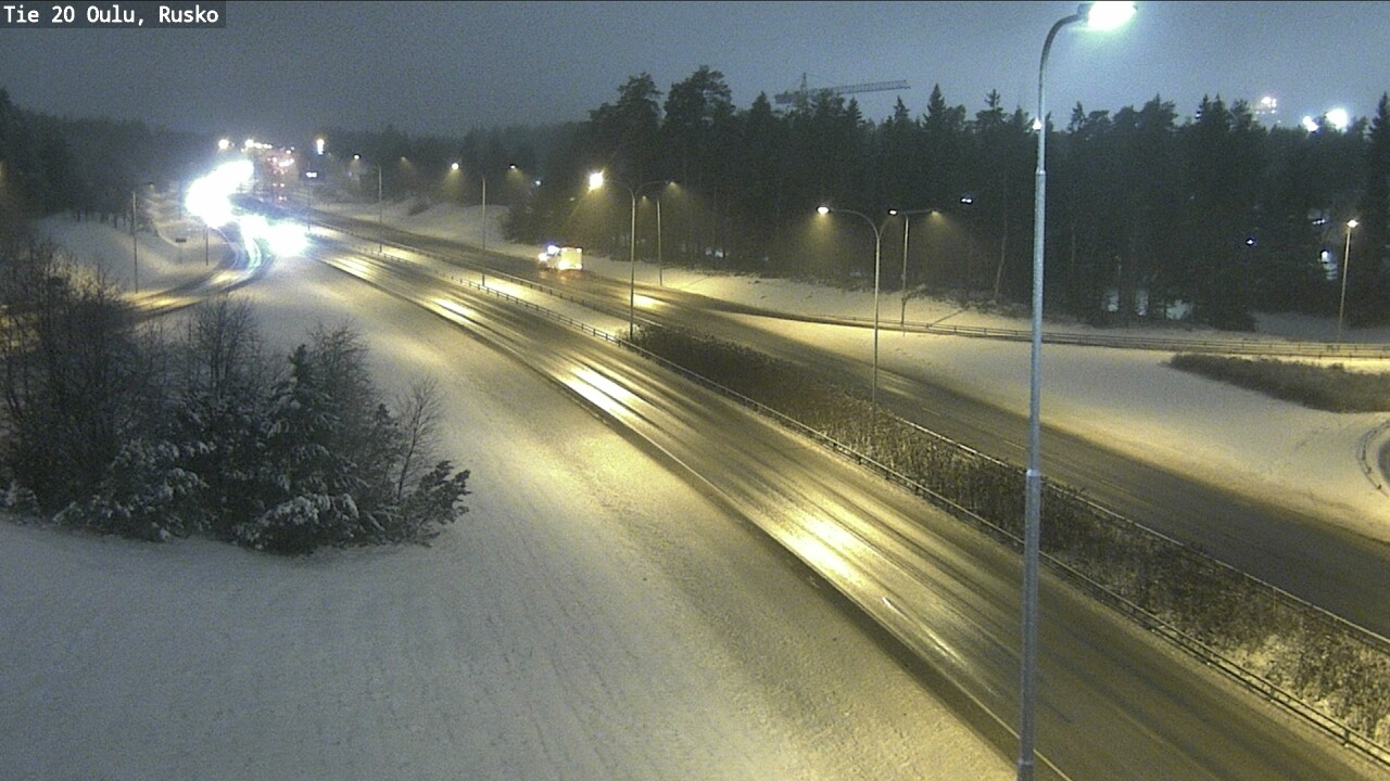 Weather Camera Image Väg 20 Uleåborg, Rusko, Oulu, Pohjois-Pohjanmaa