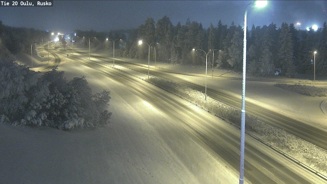 Weather Camera Image Road 20 Oulu, Rusko, Oulu, Pohjois-Pohjanmaa