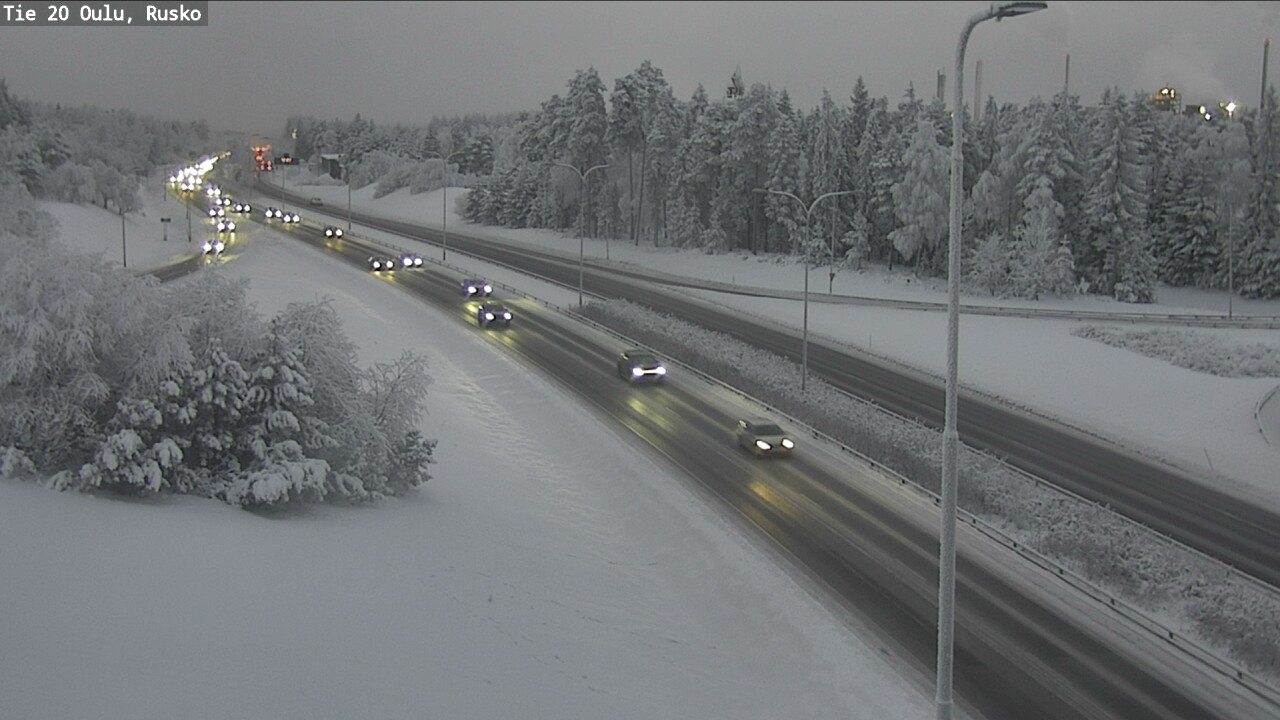Weather Camera Image Road 20 Oulu, Rusko, Oulu, Pohjois-Pohjanmaa