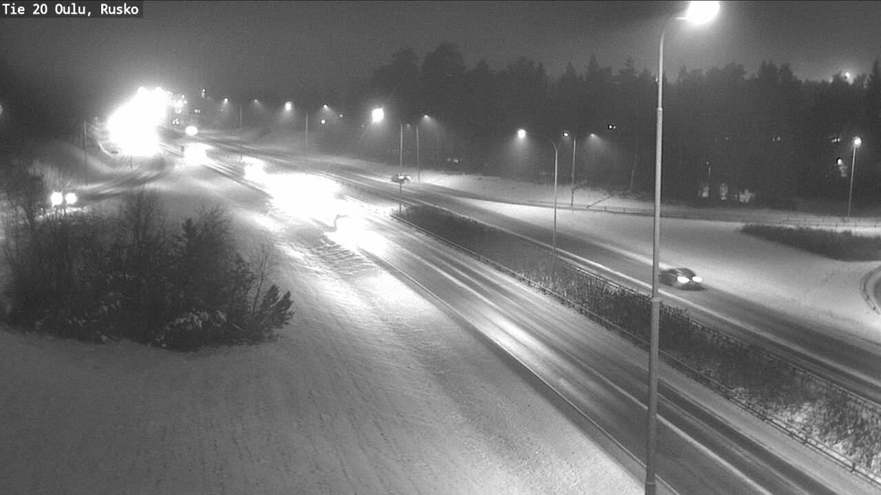 Weather Camera Image Väg 20 Uleåborg, Rusko, Oulu, Pohjois-Pohjanmaa