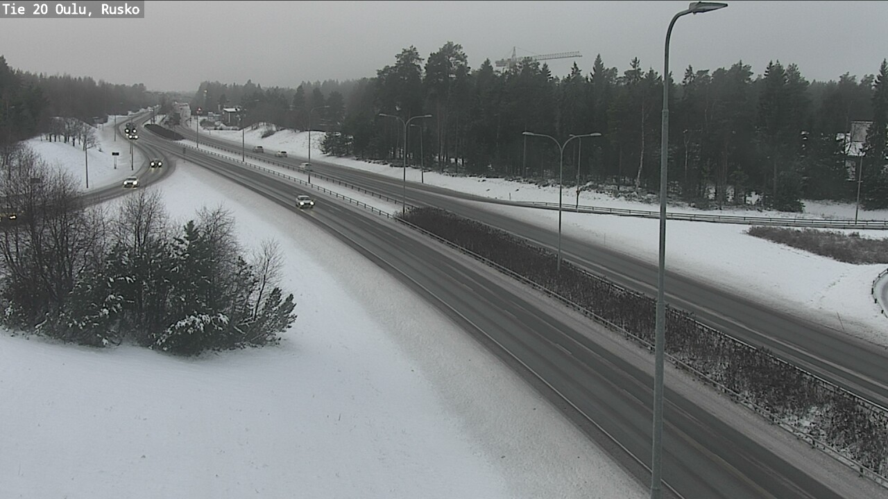 Weather Camera Image Väg 20 Uleåborg, Rusko, Oulu, Pohjois-Pohjanmaa