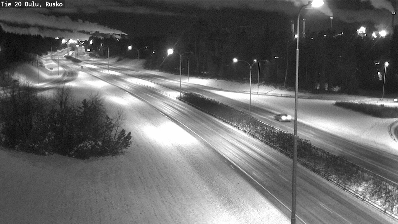 Weather Camera Image Väg 20 Uleåborg, Rusko, Oulu, Pohjois-Pohjanmaa