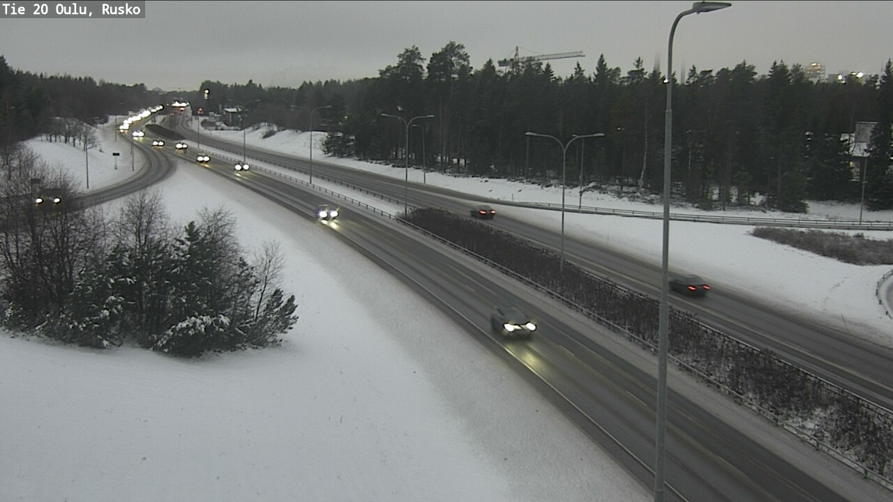 Weather Camera Image Väg 20 Uleåborg, Rusko, Oulu, Pohjois-Pohjanmaa