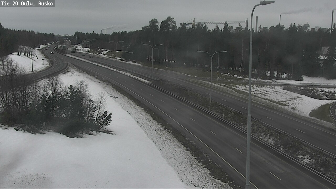 Weather Camera Image Road 20 Oulu, Rusko, Oulu, Pohjois-Pohjanmaa