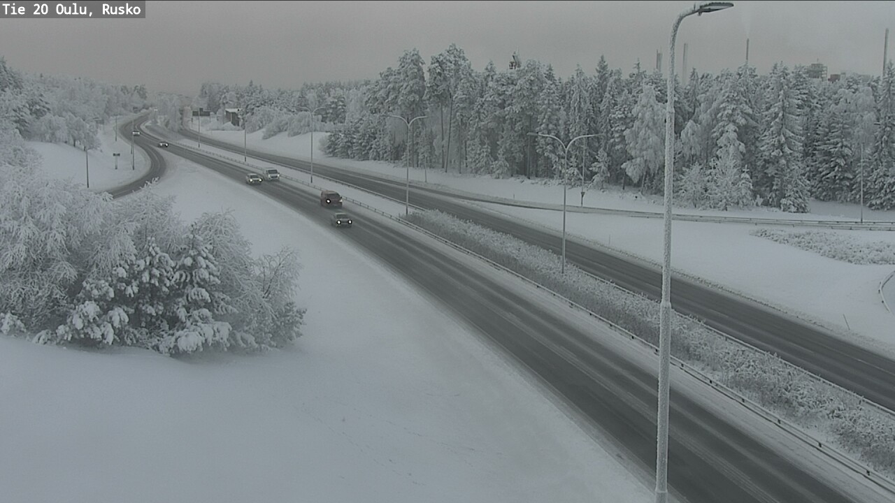 Weather Camera Image Road 20 Oulu, Rusko, Oulu, Pohjois-Pohjanmaa