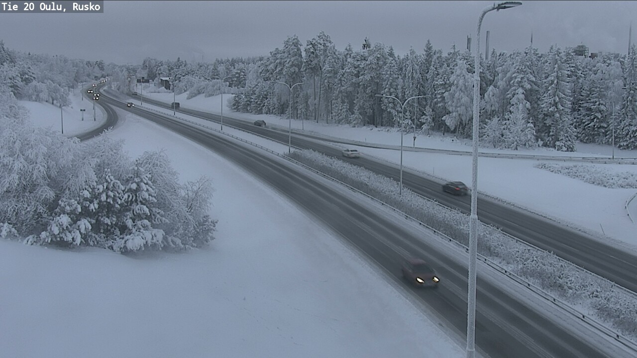 Weather Camera Image Road 20 Oulu, Rusko, Oulu, Pohjois-Pohjanmaa
