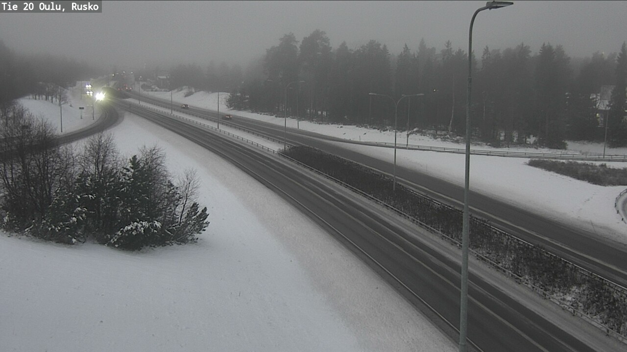 Weather Camera Image Väg 20 Uleåborg, Rusko, Oulu, Pohjois-Pohjanmaa