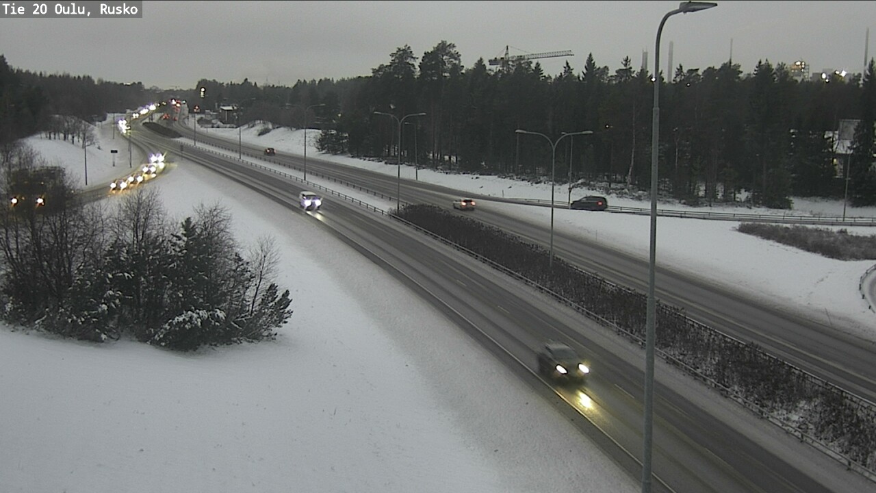 Weather Camera Image Väg 20 Uleåborg, Rusko, Oulu, Pohjois-Pohjanmaa