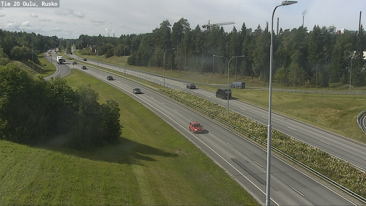 Weather Camera Image Road 20 Oulu, Rusko, Oulu, Pohjois-Pohjanmaa