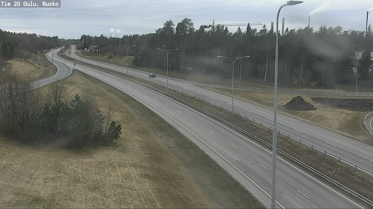 Weather Camera Image Väg 20 Uleåborg, Rusko, Oulu, Pohjois-Pohjanmaa