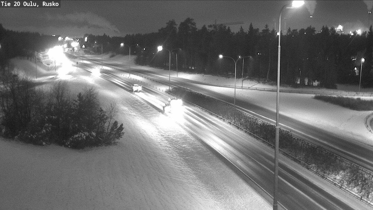 Weather Camera Image Väg 20 Uleåborg, Rusko, Oulu, Pohjois-Pohjanmaa