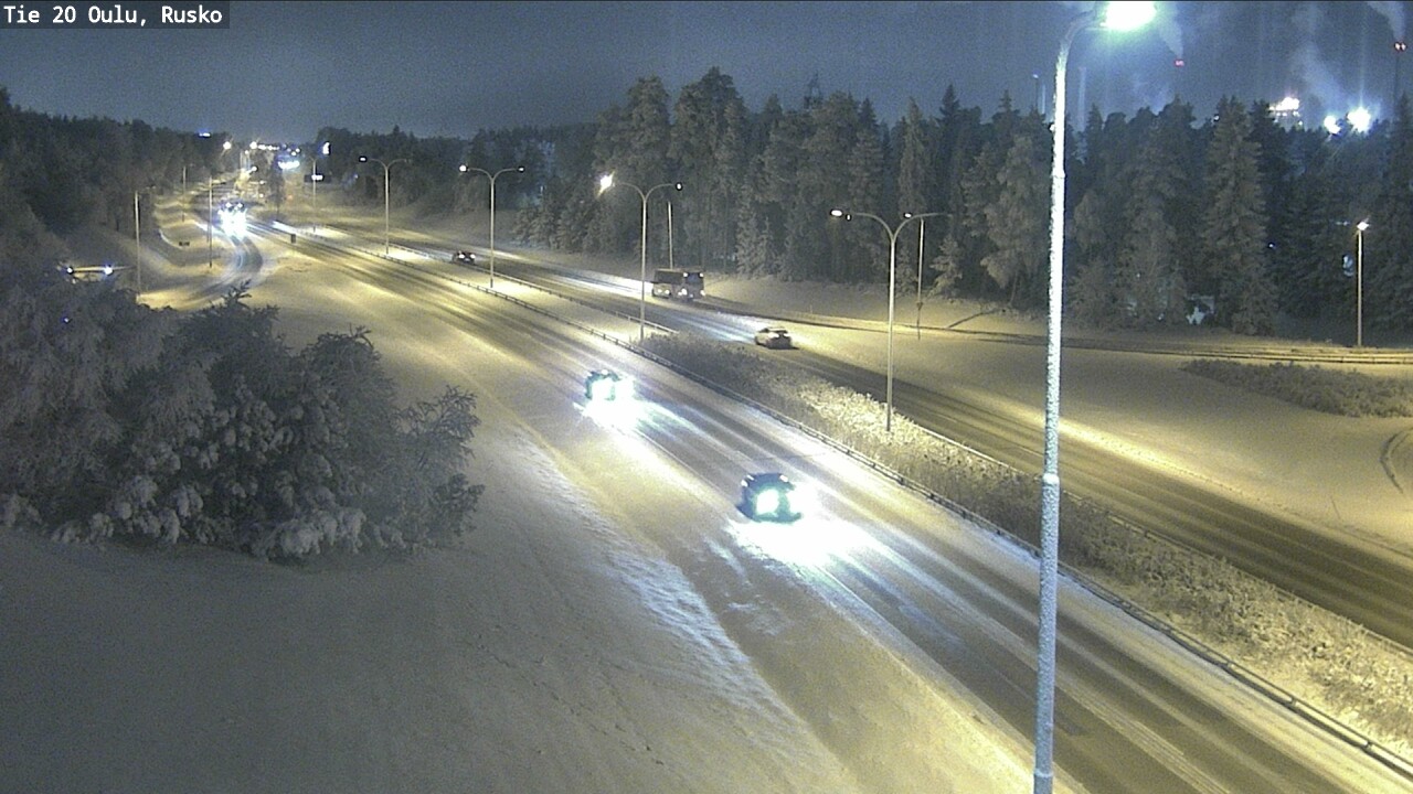 Weather Camera Image Road 20 Oulu, Rusko, Oulu, Pohjois-Pohjanmaa
