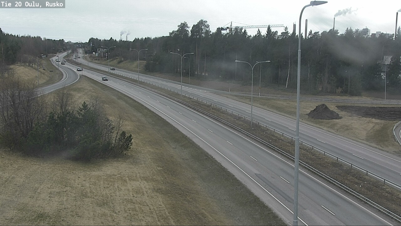 Weather Camera Image Road 20 Oulu, Rusko, Oulu, Pohjois-Pohjanmaa