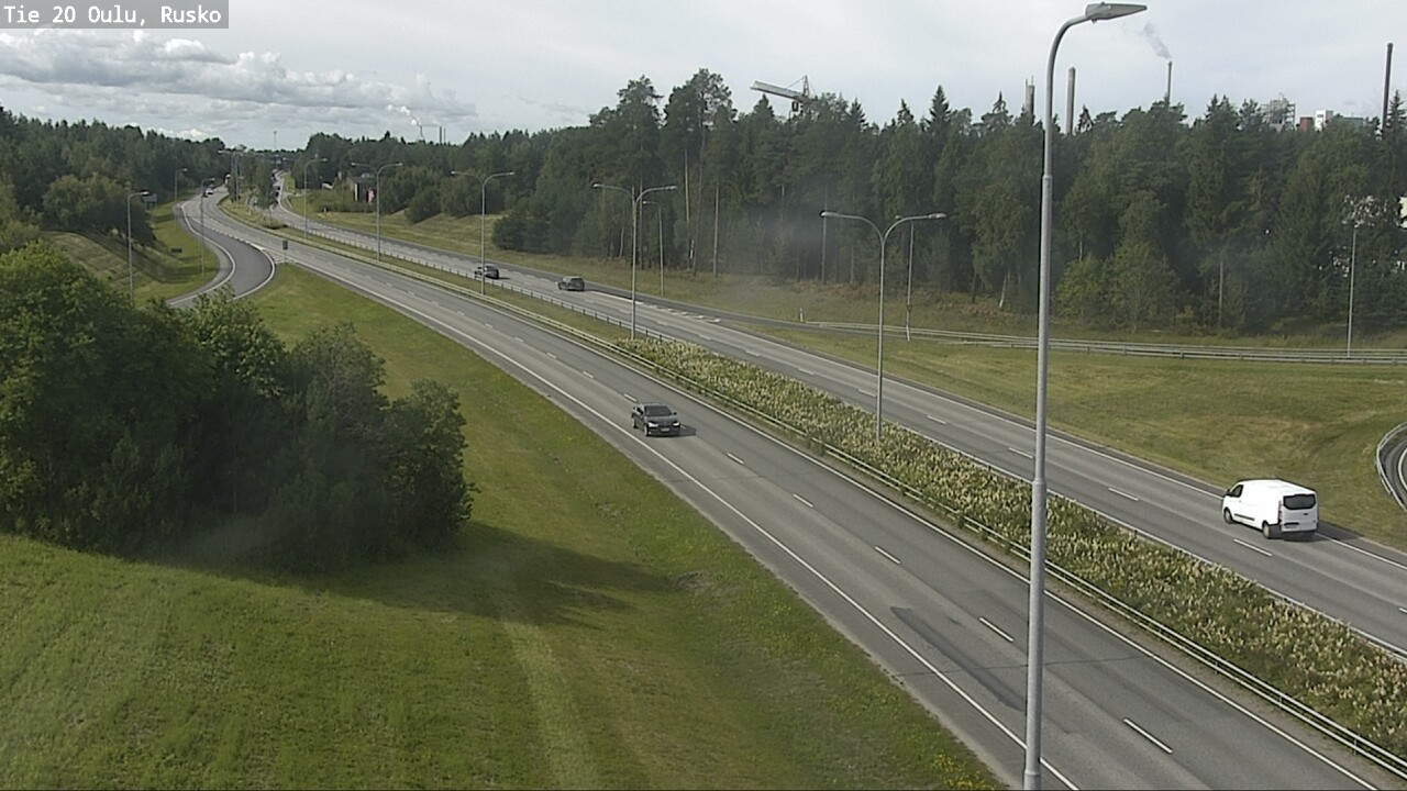 Weather Camera Image Road 20 Oulu, Rusko, Oulu, Pohjois-Pohjanmaa