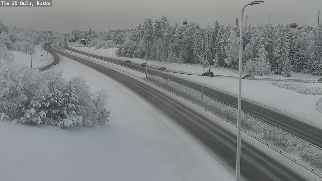 Weather Camera Image Road 20 Oulu, Rusko, Oulu, Pohjois-Pohjanmaa