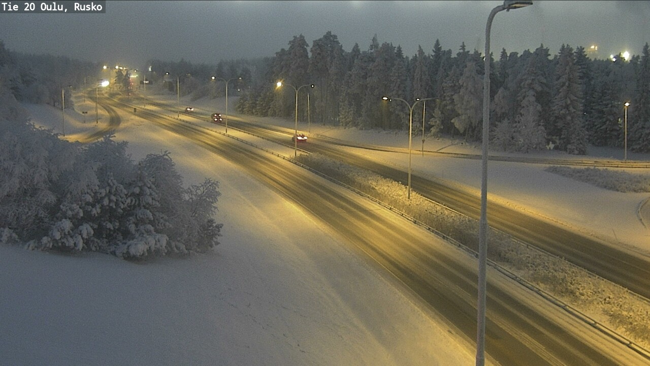 Weather Camera Image Road 20 Oulu, Rusko, Oulu, Pohjois-Pohjanmaa