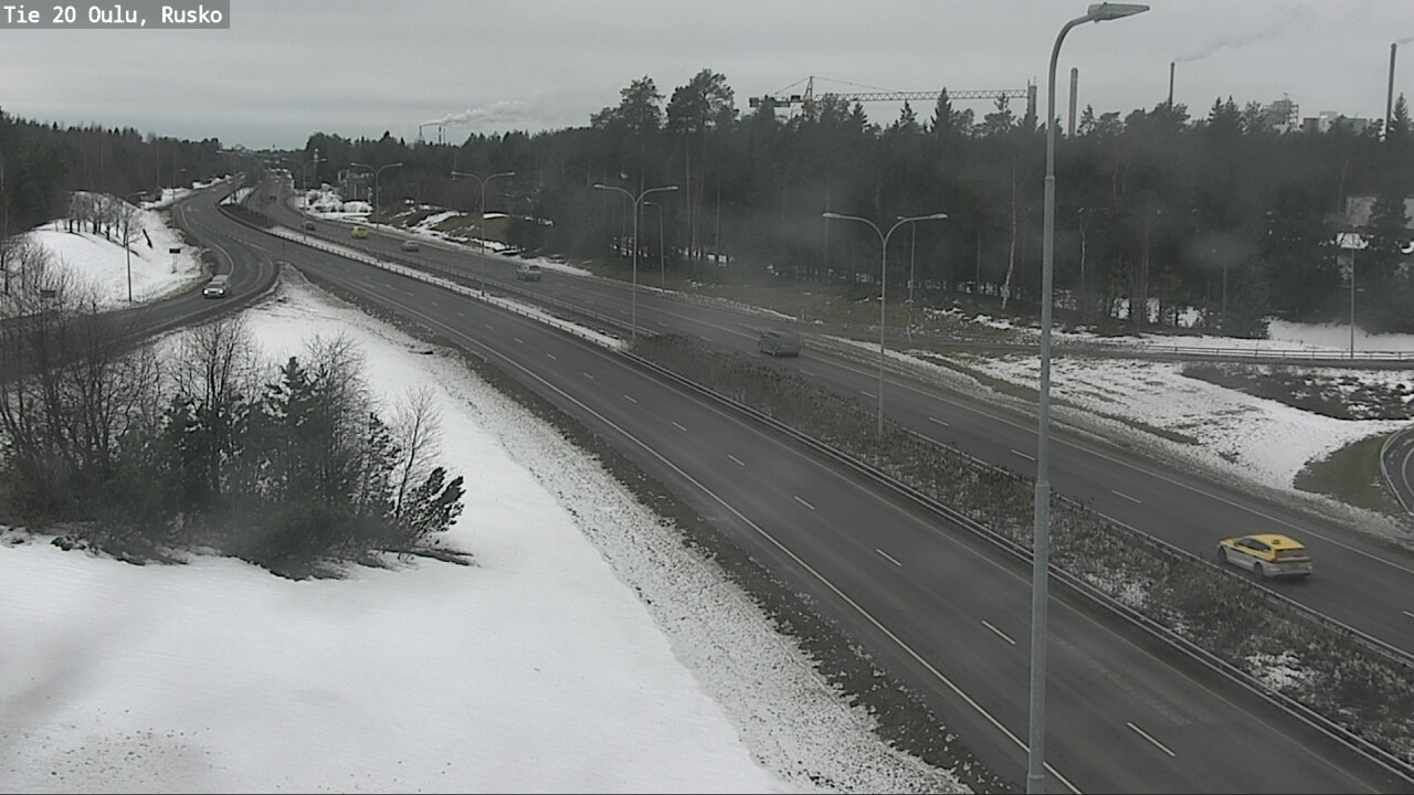 Weather Camera Image Road 20 Oulu, Rusko, Oulu, Pohjois-Pohjanmaa