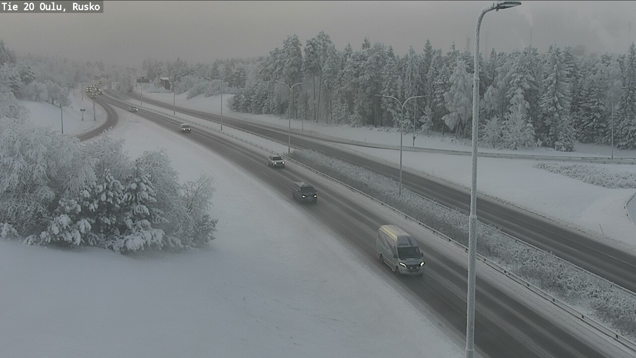 Weather Camera Image Road 20 Oulu, Rusko, Oulu, Pohjois-Pohjanmaa