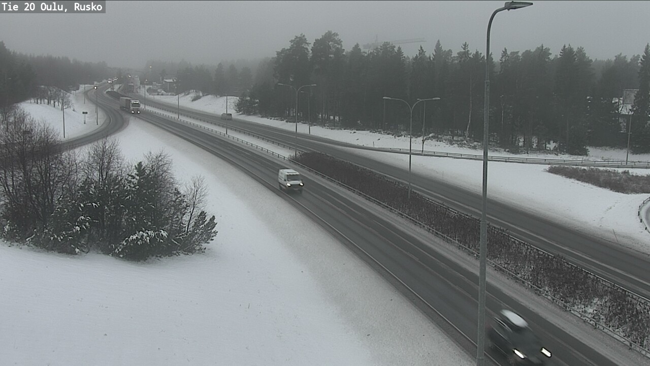 Weather Camera Image Väg 20 Uleåborg, Rusko, Oulu, Pohjois-Pohjanmaa