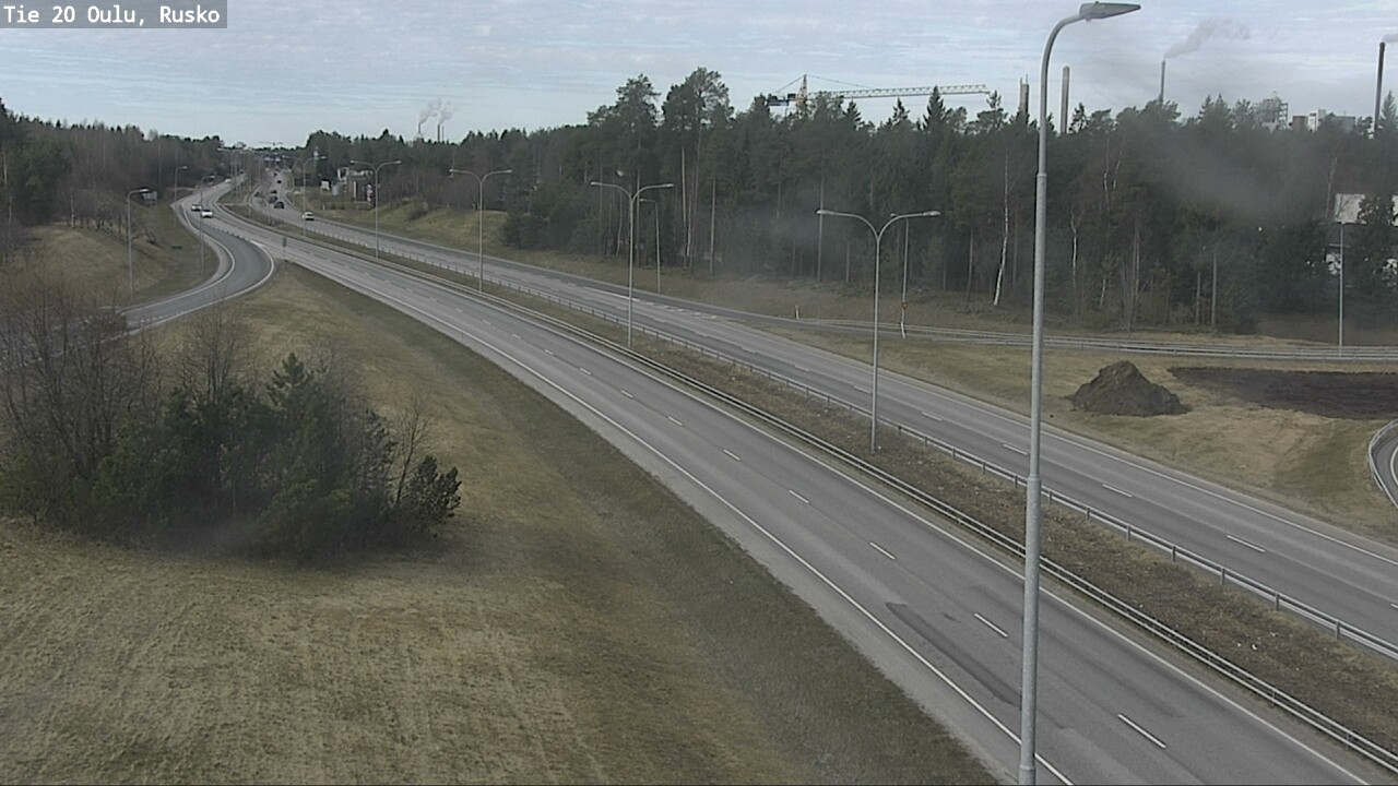 Weather Camera Image Väg 20 Uleåborg, Rusko, Oulu, Pohjois-Pohjanmaa